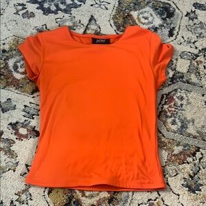 Orange crop top